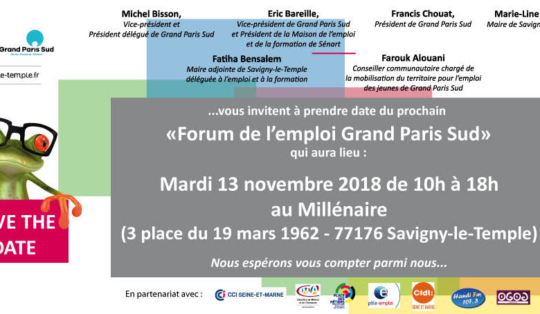 Le Forum de l’Emploi Grand Paris Sud, le 13 novembre 2018.