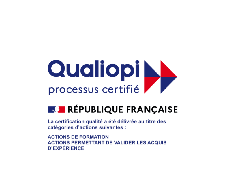 Notre certification QUALIOPI, le 1er avril 2021.
