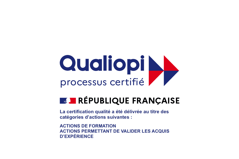 Notre certification QUALIOPI, le 1er avril 2021.