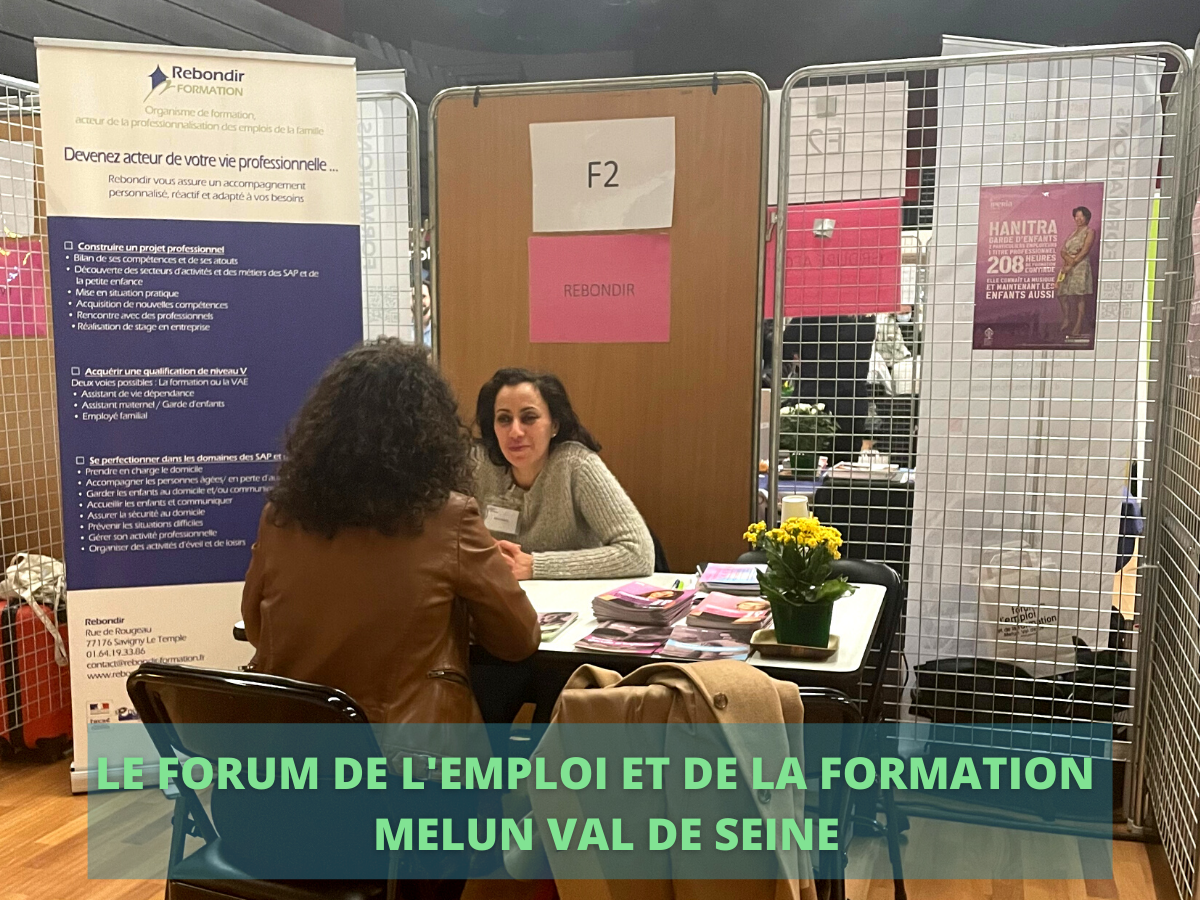 Le Forum de l’emploi et de la formation, Melun Val de Seine, le 8 et 9 mars 2022.