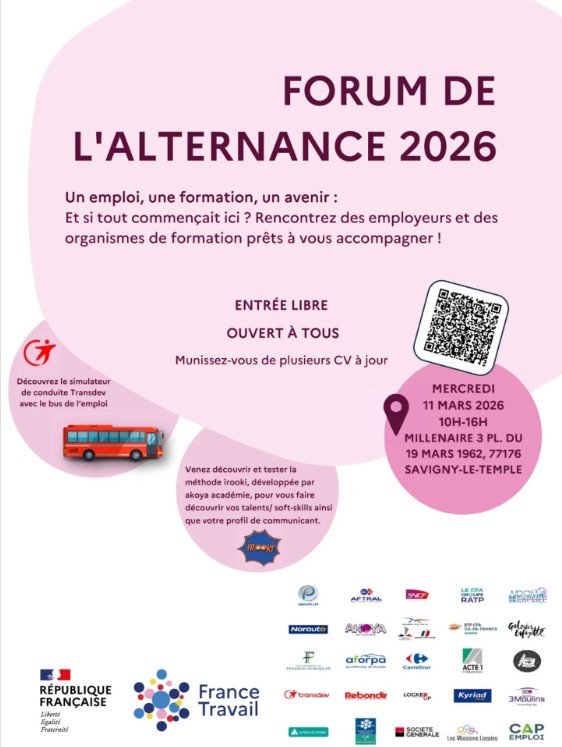 Rebondir Formation au forum de l&rsquo;alternance de Savigny-le-Temple