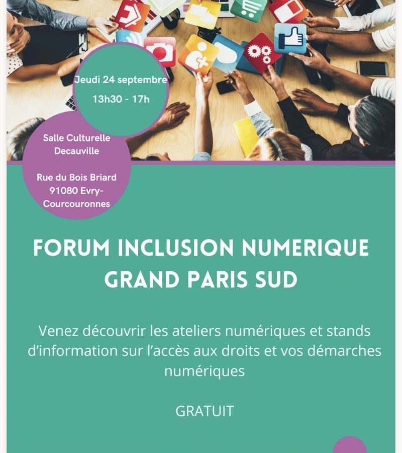 Les enjeux du numérique autour de la fresque du numérique et du forum inclusion numérique Grand Paris Sud